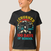 Ik heb 100 dagen van de schoolMonster Truck Kinder T-shirt (Voorkant)