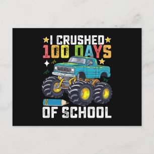 Ik heb 100 dagen van de schoolMonster Truck oversp Briefkaart