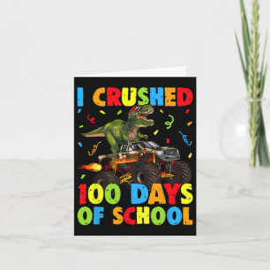 Ik heb 100 dagen van school grappige dinosaurus Mo Kaart