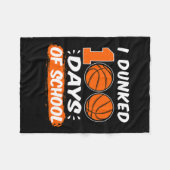 Ik heb 100 dagen van schoolhonkbal geteld. fleece deken (Voorkant (Horizontaal))