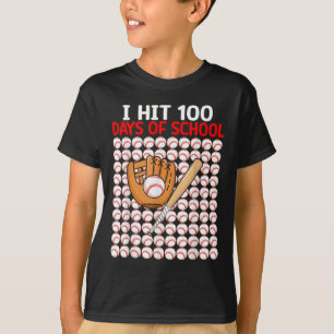 Ik heb 100 Days of School Baseball Bat Boys Peuter T-shirt