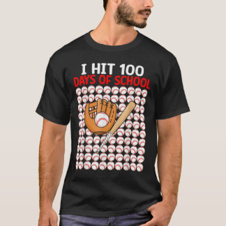 Ik heb 100 Days of School Baseball Bat Boys Peuter T-shirt