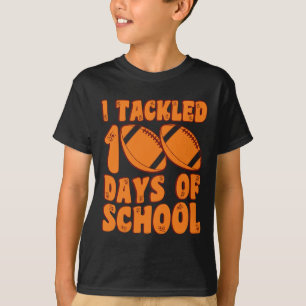 Ik heb 100 Days of School Boys Footbyll 100th D aa T-shirt