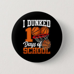Ik heb 100 Days of School Bysketbyll Happy 100th g Ronde Button 5,7 Cm