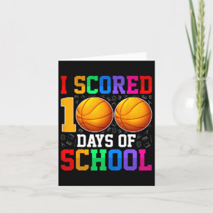Ik heb 100 Days of School Bysketll Kinder student  Kaart