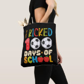 Ik heb 100 Days of School Soccer Lover getrapt Draagtas (Dichtbij)