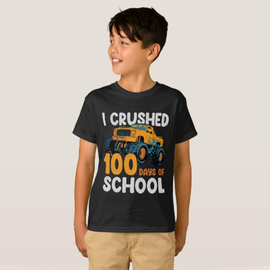 🎉 Ik heb 100 Days of School T-Shirt verpletterd - (Voorkant volledig)