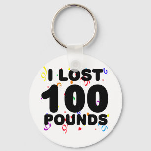 Ik heb 100 pond verloren sleutelhanger
