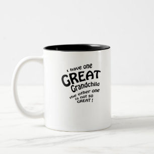 Ik heb 1 groot kleinkind tweekleurige koffiemok