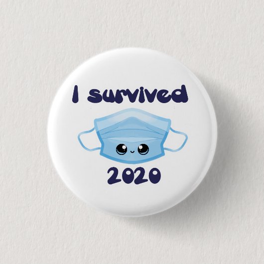 Ik heb 2020 Masker Button overleefd (Voorkant)