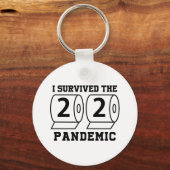Ik heb 2020 overleefd met een pandemisch toiletpap sleutelhanger (Voorkant)
