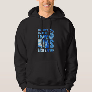 Ik heb 3 Kinderen en een vrouw vader Papa Poppen o Hoodie