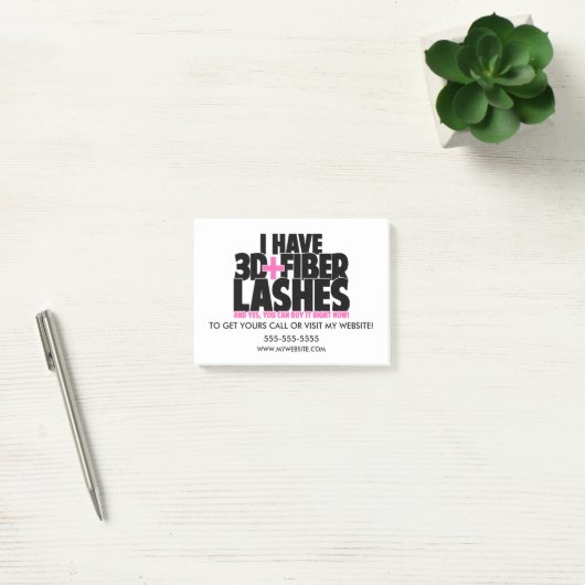 Ik heb 3d + Fibre Lashes Post-it® Notes (Kantoor)