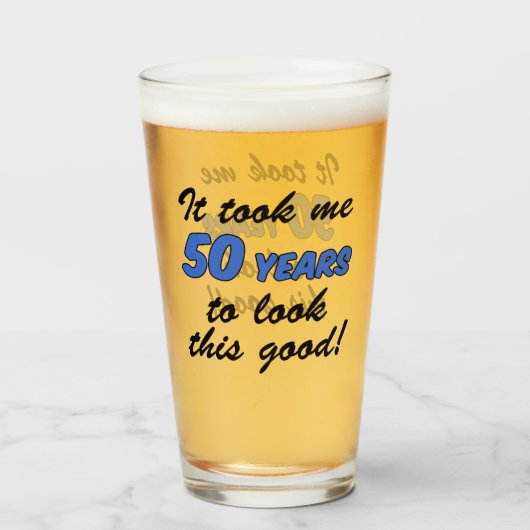 Ik heb 50 jaar nodig gehad om dit goed te zien glas (Voorkant gevuld)