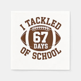Ik Heb 67 Dagen Aangepakt, School Voetbal Fantasie Servet