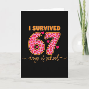 Ik heb 67 dagen school overleefd 100 dagen Brainro Kaart