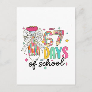 Ik heb 67 dagen school overleefd 100 dagen school feestdagenkaart