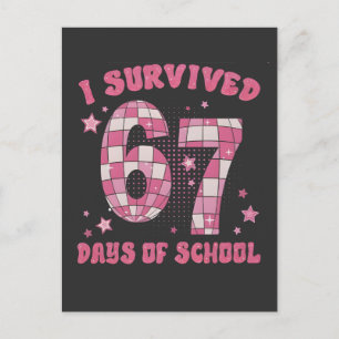 Ik heb 67 dagen school overleefd 100e dagen van sc briefkaart