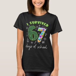 Ik heb 67 dagen school overleefd 67 Meme Wetenscha T-shirt