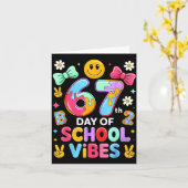 Ik heb 67 dagen school overleefd Funny 67 leraren Kaart (Gele Bloem)