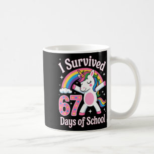 Ik heb 67 dagen school overleefd Funny 67 leraren  Koffiemok