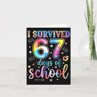 Ik heb 67 dagen school overleefd Funny 67 Meme Ler Kaart