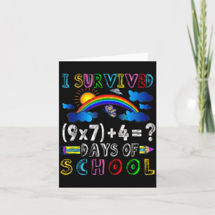 Ik heb 67 dagen school overleefd Funny 67 Meme Wis Kaart