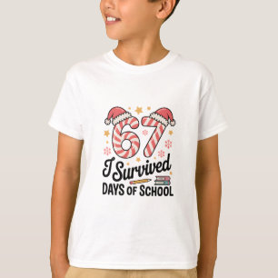 Ik heb 67 dagen school overleefd Funny Christmas   T-shirt