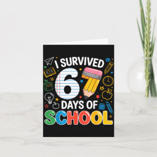 Ik heb 67 dagen school overleefd Funny Meme Leraar Kaart