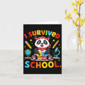 Ik heb 67 dagen school overleefd Funny Meme Leraar Kaart (Gele Bloem)