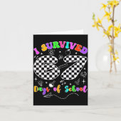 Ik heb 67 dagen school overleefd Funny Meme Leraar Kaart (Gele Bloem)