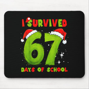 Ik heb 67 dagen school overleefd Funny Meme Leraar Muismat