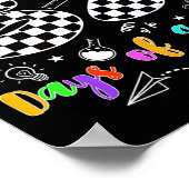 Ik heb 67 dagen school overleefd Funny Meme Leraar Poster (Hoek)