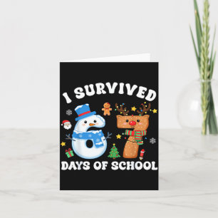 Ik heb 67 dagen school overleefd Funny Meme Six Se Kaart