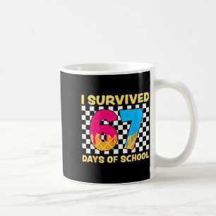 Ik heb 67 dagen school overleefd Funny Meme Studen Koffiemok