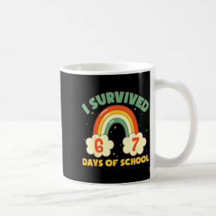 Ik heb 67 dagen school overleefd Funny Meme Studen Koffiemok