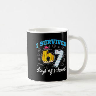 Ik heb 67 dagen school overleefd Grappig 67 lerare Koffiemok