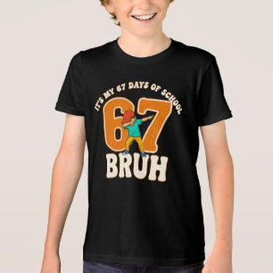 Ik heb 67 dagen school overleefd Grappige zes zeve Tri-Blend Shirt