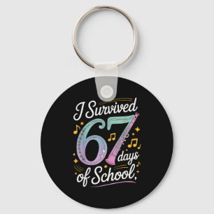 Ik heb 67 dagen school overleefd - leraren student sleutelhanger