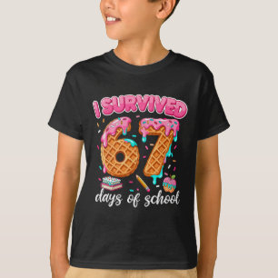 Ik heb 67 dagen school overleefd met 6 en 7 lerare t-shirt