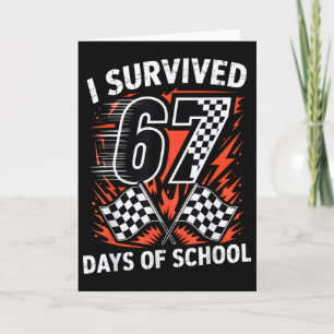 Ik heb 67 dagen school overleefd Six Seven Meme Ra Kaart