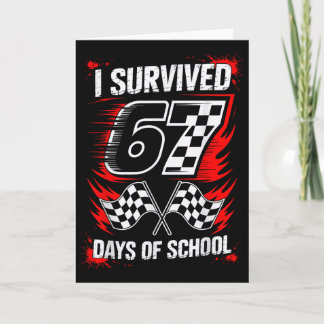 Ik heb 67 dagen school overleefd Six Seven Meme Ra Kaart