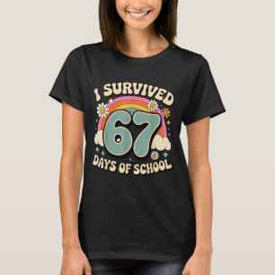 Ik heb 67 dagen school overleefd Six Seven Meme T-shirt