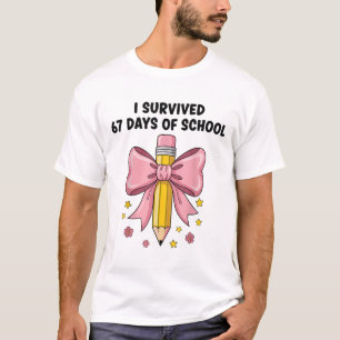 Ik heb 67 dagen school overleefd Six Seven Meme vo T-shirt