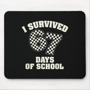 Ik heb 67 dagen van school leraren studenten overl muismat