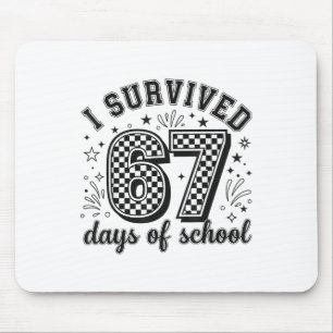 Ik heb 67 dagen van school leraren studenten overl muismat