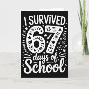 Ik heb 67 Zes Zeven dagen van de schoolleraar Stu  Kaart