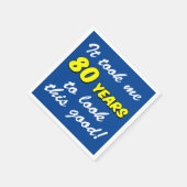 Ik heb 80 jaar gekeken naar deze mooie blauwe luie servet (Hoek)