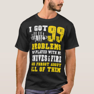 Ik heb 99 Chef grappig kruisgekleed verjaardagskaa T-shirt