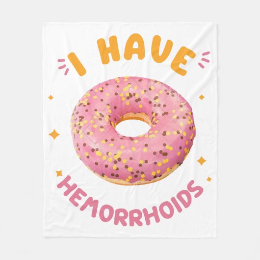 Ik heb aambeien fleece deken (Voorkant)